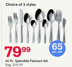 Kitchen Stuff Plus 65 Pc. Splendide Flatware Set offer