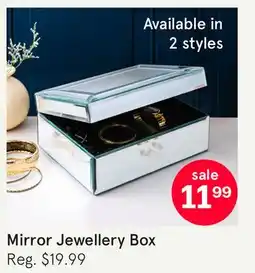 Kitchen Stuff Plus Mirror Jewellery Box offer