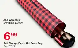 Kitchen Stuff Plus Soft Storage Fabric Gift Wrap Bag offer