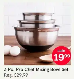 Kitchen Stuff Plus 3 Pc. Pro Chef Mixing Bowl Set offer