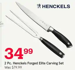 Kitchen Stuff Plus 2 Pc. Henckels Forged Elite Carving Set offer
