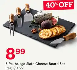 Kitchen Stuff Plus 5 Pc. Asiago Slate Cheese Board Set offer