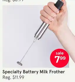 Kitchen Stuff Plus Specialty Battery Milk Frother offer