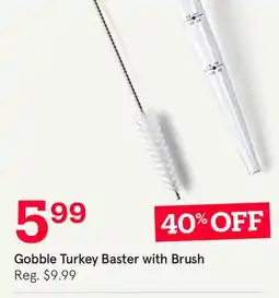 Kitchen Stuff Plus Gobble Turkey Baster with Brush offer