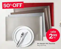 Kitchen Stuff Plus Ritz Metallic PVC Placemat offer
