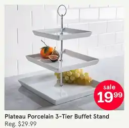 Kitchen Stuff Plus Plateau Porcelain 3-Tier Buffet Stand offer