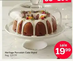 Kitchen Stuff Plus Heritage Porcelain Cake Stand offer