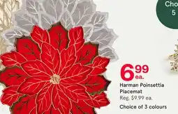 Kitchen Stuff Plus Harman Poinsettia Placemat offer