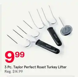 Kitchen Stuff Plus 3 Pc. Taylor Perfect Roast Turkey Lifter offer