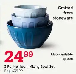 Kitchen Stuff Plus 3 Pc. Heirloom Mixing Bowl Set offer