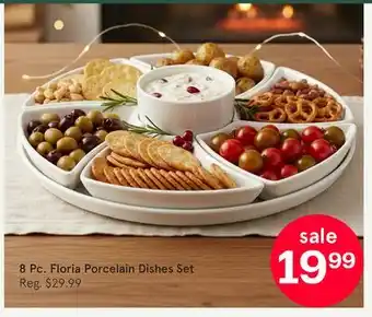 Kitchen Stuff Plus 8 Pc. Floria Porcelain Dishes Set offer