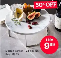 Kitchen Stuff Plus Marble Server - 24 cm dia offer