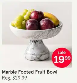 Kitchen Stuff Plus Marble Footed Fruit Bowl offer