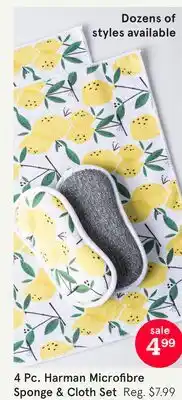 Kitchen Stuff Plus 4 Pc. Harman Microfibre Sponge & Cloth Set offer