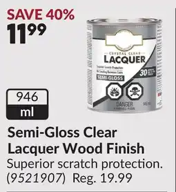 Princess Auto Semi-Gloss Clear Lacquer Wood Finish offer
