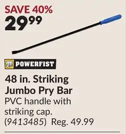 Princess Auto 48 in. Striking Jumbo Pry Bar offer