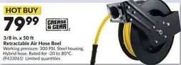 Princess Auto 3/8 in. x 50 Retractable Air Hose Reel offer
