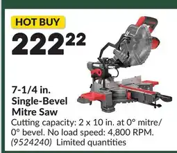 Princess Auto 7-1/4 in. Single-Bevel Mitre Saw offer