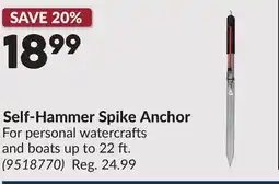 Princess Auto Self-Hammer Spike Anchor offer
