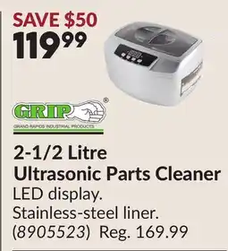 Princess Auto 2-1/2 Litre Ultrasonic Parts Cleaner offer