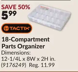 Princess Auto 18-Compartment Parts Organizer offer