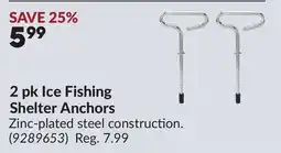 Princess Auto 2 pk Ice Fishing Shelter Anchors offer