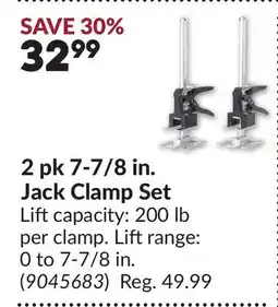 Princess Auto 2 pk 7-7/8 in. Jack Clamp Set offer