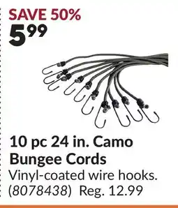 Princess Auto 10 pc 24 in. Camo Bungee Cords offer