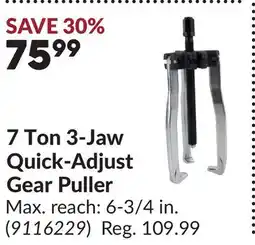 Princess Auto 7 Ton 3-Jaw Quick-Adjust Gear Puller offer