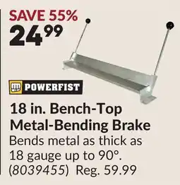 Princess Auto 18 in. Bench-Top Metal-Bending Brake offer