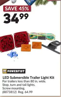 Princess Auto LED Submersible Trailer Light Kit offer