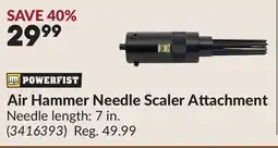Princess Auto Air Hammer Needle Scaler Attachment offer