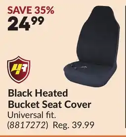 Princess Auto Black Heated Bucket Seat Cover offer