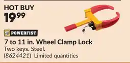 Princess Auto 7 to 11 in. Wheel Clamp Lock offer