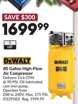 Princess Auto 80 Gallon High-Flow Air Compressor offer