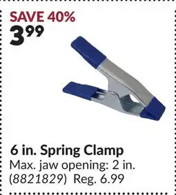 Princess Auto 6 in. Spring Clamp offer