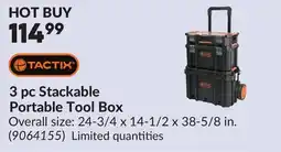 Princess Auto 3 pc Stackable Portable Tool Box offer