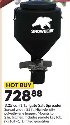 Princess Auto 3.25 cu. ftTailgate Salt Spreader offer