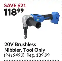 Princess Auto 20V Brushless Nibbler, Tool Only offer