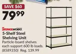 Princess Auto 5-Shelf Steel Shelving Unit offer