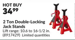 Princess Auto 2 Ton Double-Locking Jack Stands offer