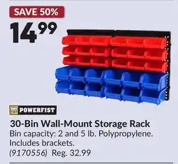 Princess Auto 30-Bin Wall-Mount Storage Rack offer