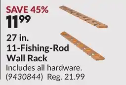 Princess Auto 27 in. 11-Fishing-Rod Wall Rack offer