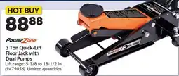 Princess Auto 3 Ton Quick-Li Floor Jack with Dual Pumps offer