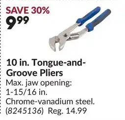 Princess Auto 10 in. Tongue-and- Groove Pliers offer