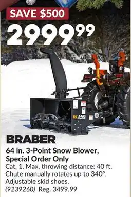 Princess Auto 64 in. 3-Point Snow Blower, Special Order Only offer