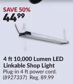 Princess Auto 4 ft10,000 Lumen LED Linkable Shop Light offer