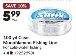 Princess Auto 100 yd Clear Monofilament Fishing Line offer