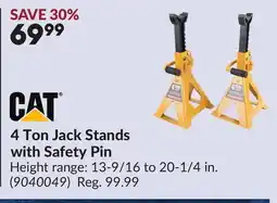 Princess Auto 4 Ton Jack Stands with Safety Pin offer