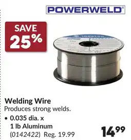 Princess Auto Welding Wire 0.035 dia. x 1 lb Aluminum offer